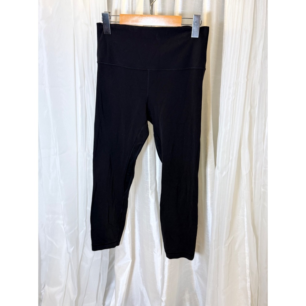 Lululemon Align High-Rise Crop 21" Womens Size 8 Black Nulu Leggings LW6BGJS